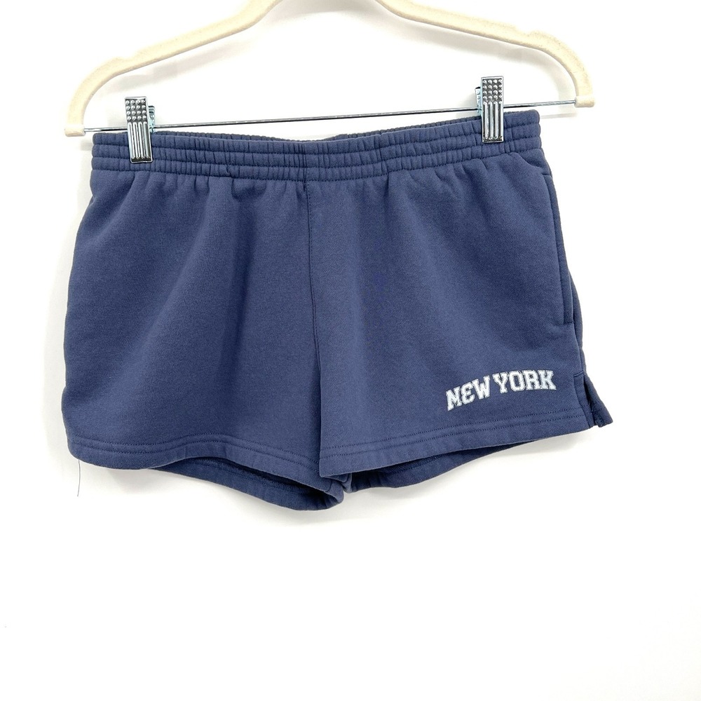 Out from Under Urban Outfitters New York sweat shorts comfy lounge slate blue XS